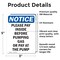 Signmission Please Pay Inside Before Pumping, 3.5 in W x Rectangle, Vinyl Decal OS-2PACK-NS-D-35-V-17548 - alternate 6
